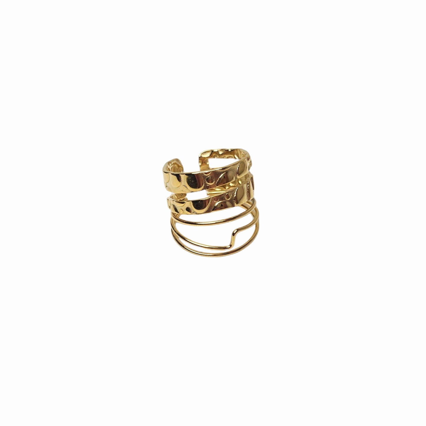 Bague dorée Oria