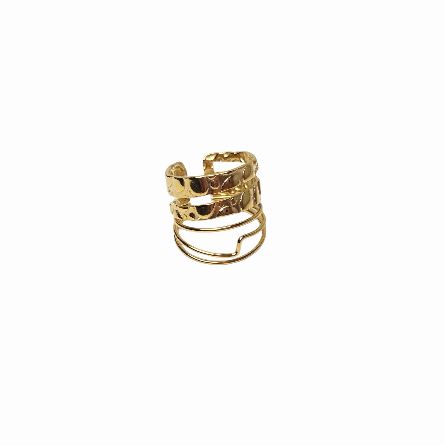 Bague dorée Oria